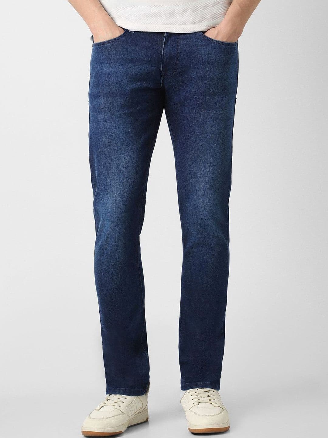 Peter England Casuals Men Slim Fit Mid-Rise Light Fade Jeans - view 1