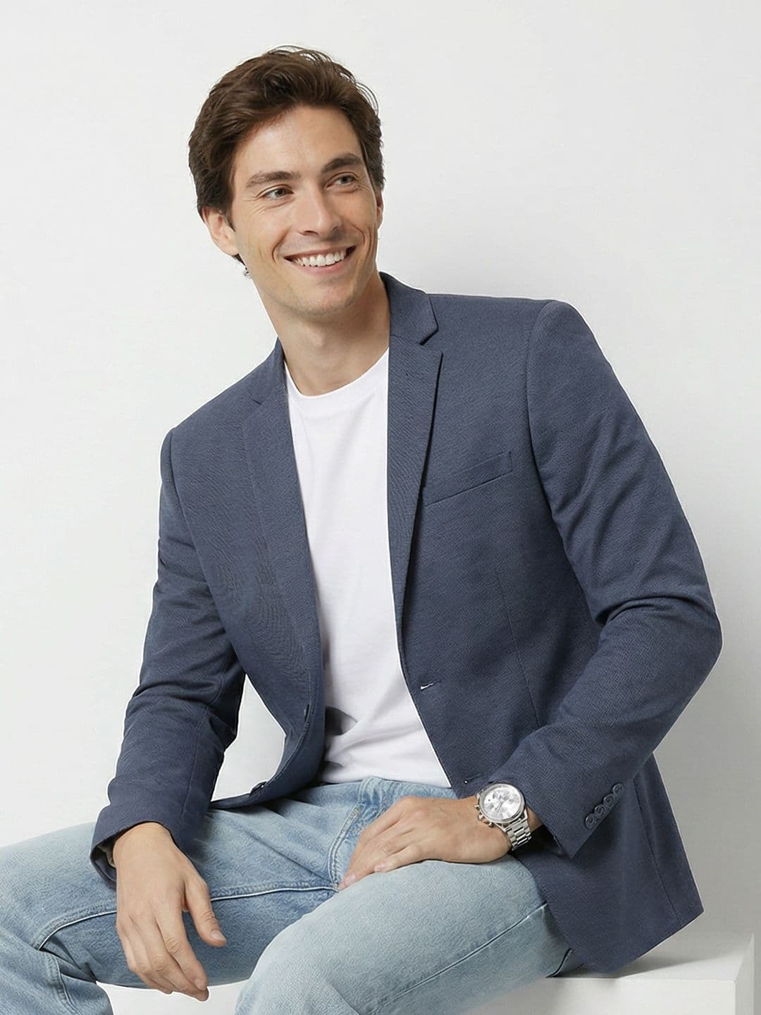 Mast & Harbour Single-Breasted Notched Lapel Casual Blazers - view 1