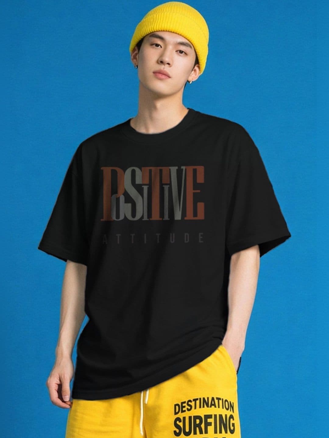 The Roadster Lifestyle Co Printed Organic Cotton Oversized Tshirts - view 1