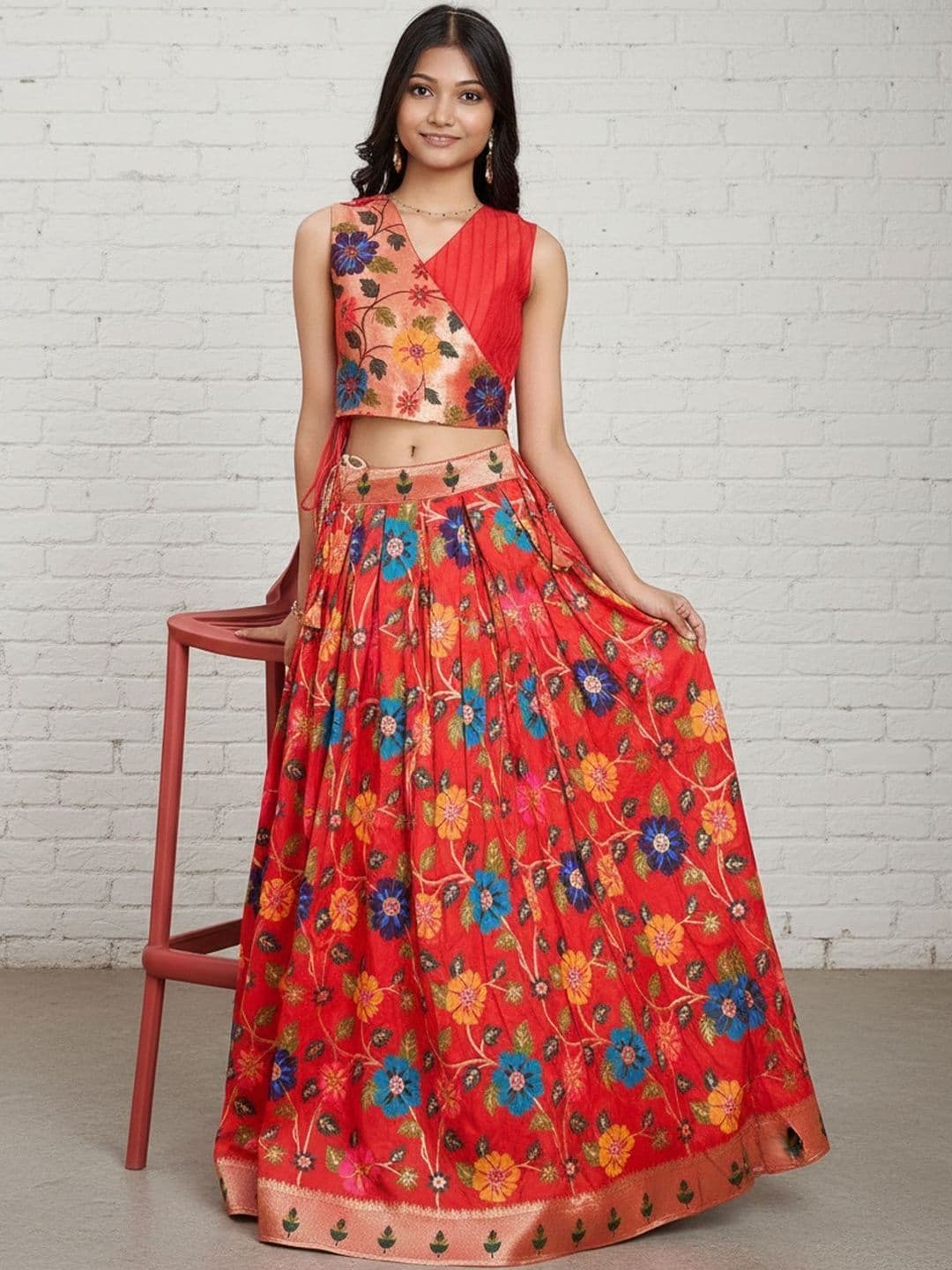 KALANANDI Girls Ready to Wear Lehenga & - view 1
