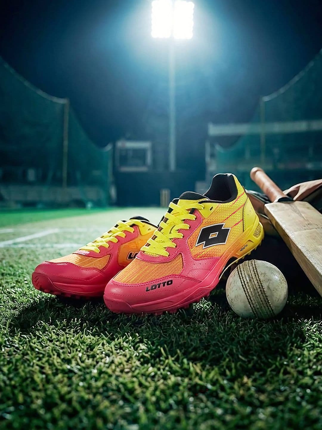 Lotto Men BlazeHit Fire Dragon Red Cricket Shoes - view 1