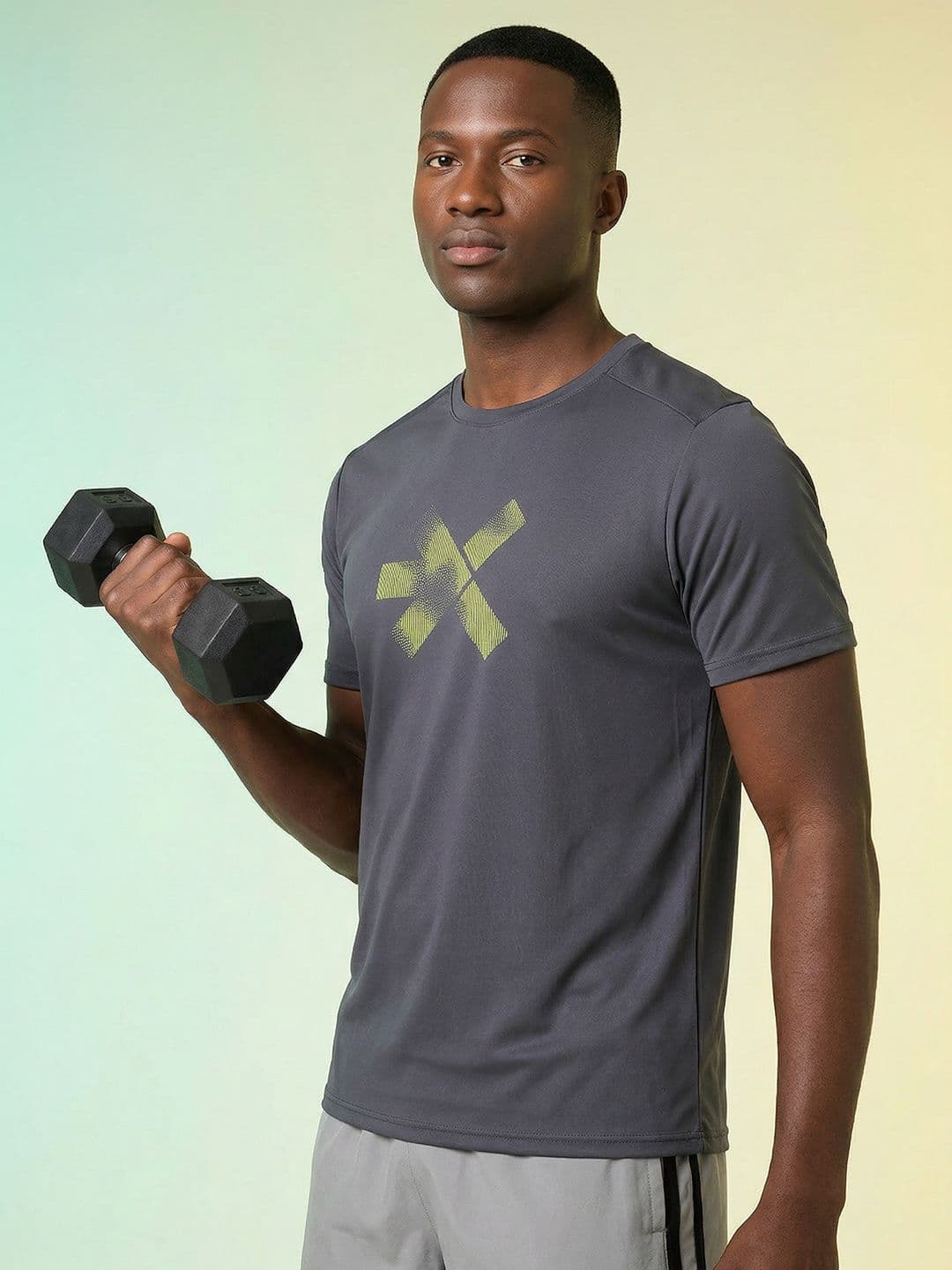 HRX by Hrithik Roshan Brand Logo Rapid-Dry Training T-shirt - view 1