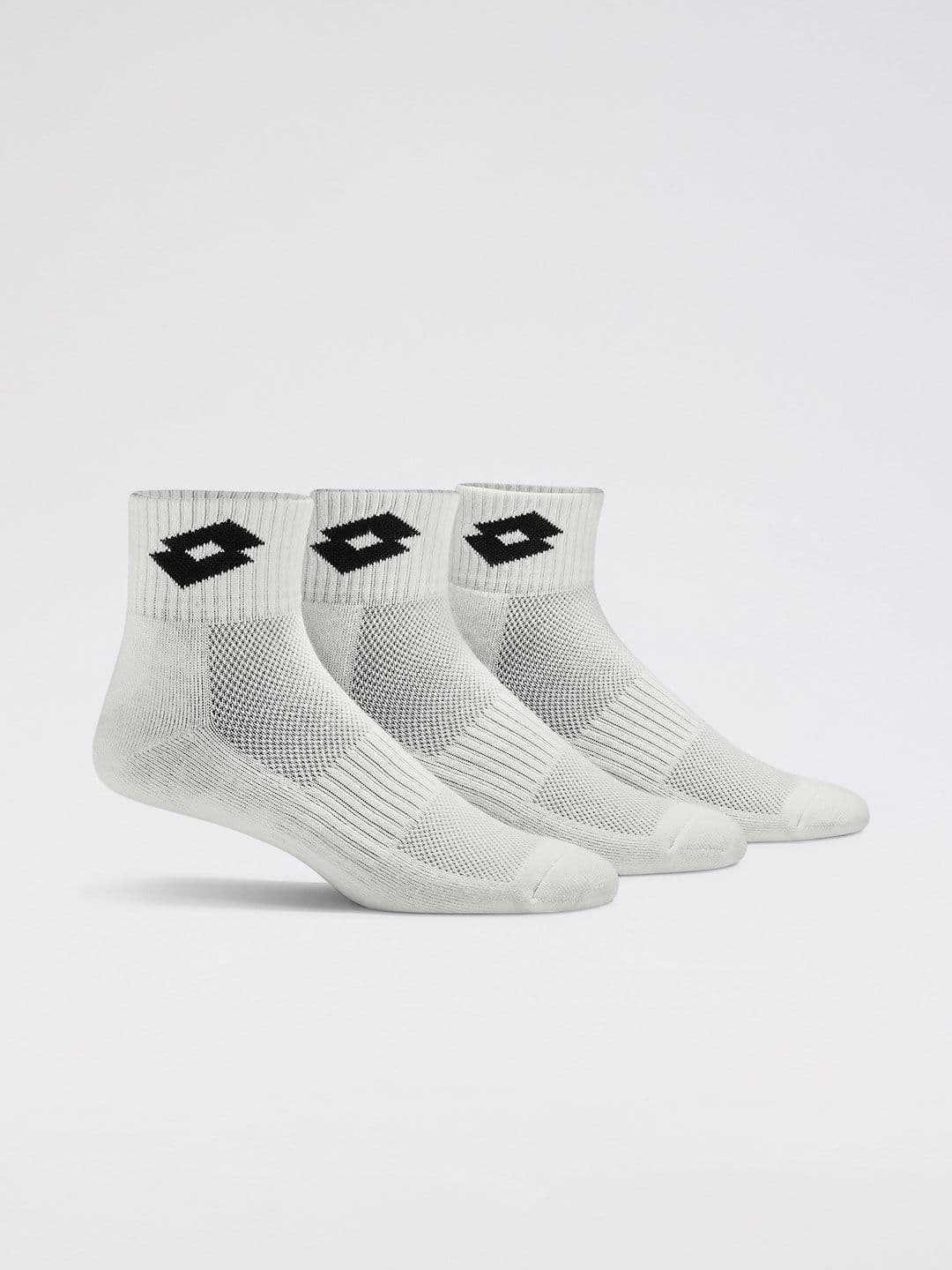 Lotto Play Socks 1.0 White Quarter - 3 Pairs - view 1