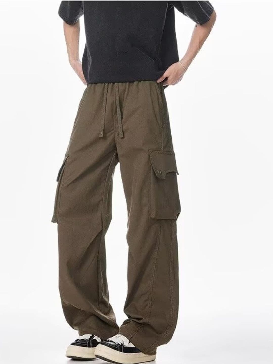 StyleCast Men Wide Leg Mid-Rise Cargo Pants - view 1