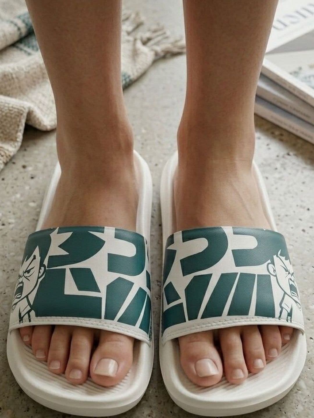 ADROZ Men Printed Rubber Sliders - view 1
