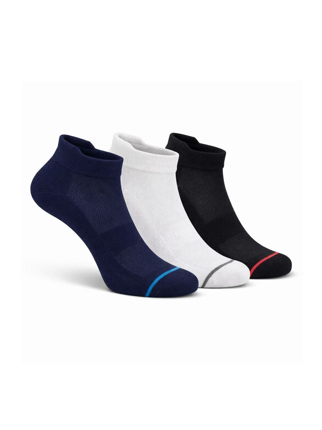 BERYX Pack of 3 Bamboo Super Soft & Odour-Free Breathable Ankle-Length Socks - view 1