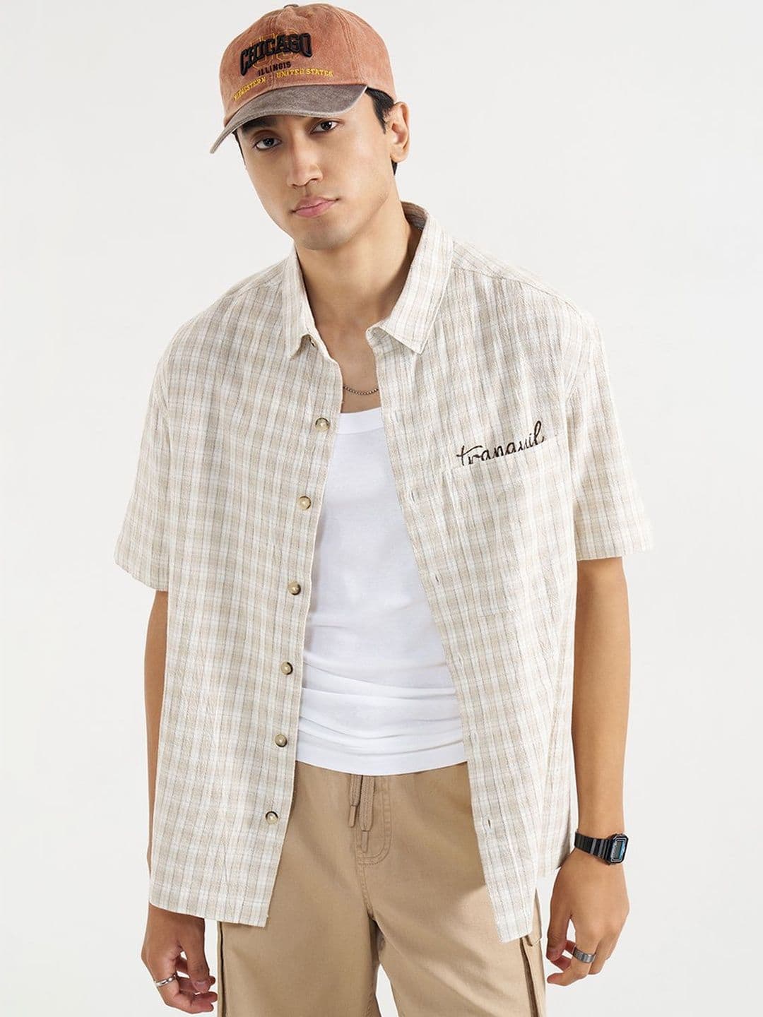 Street 808 by Pantaloons Men Boxy Checked Casual Shirt - view 1