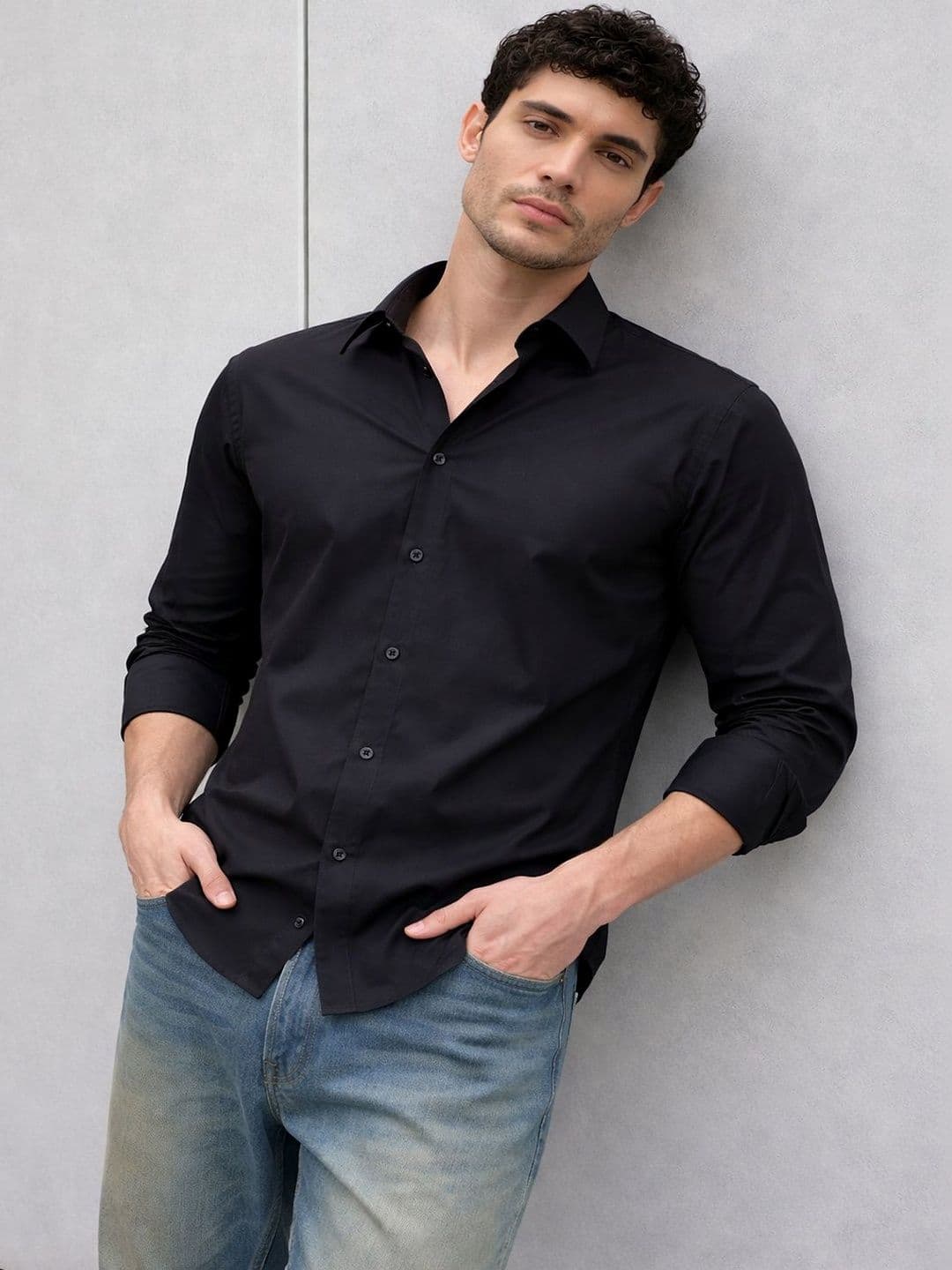 PACTIMO Men Classic Slim Fit Casual Shirt - view 1