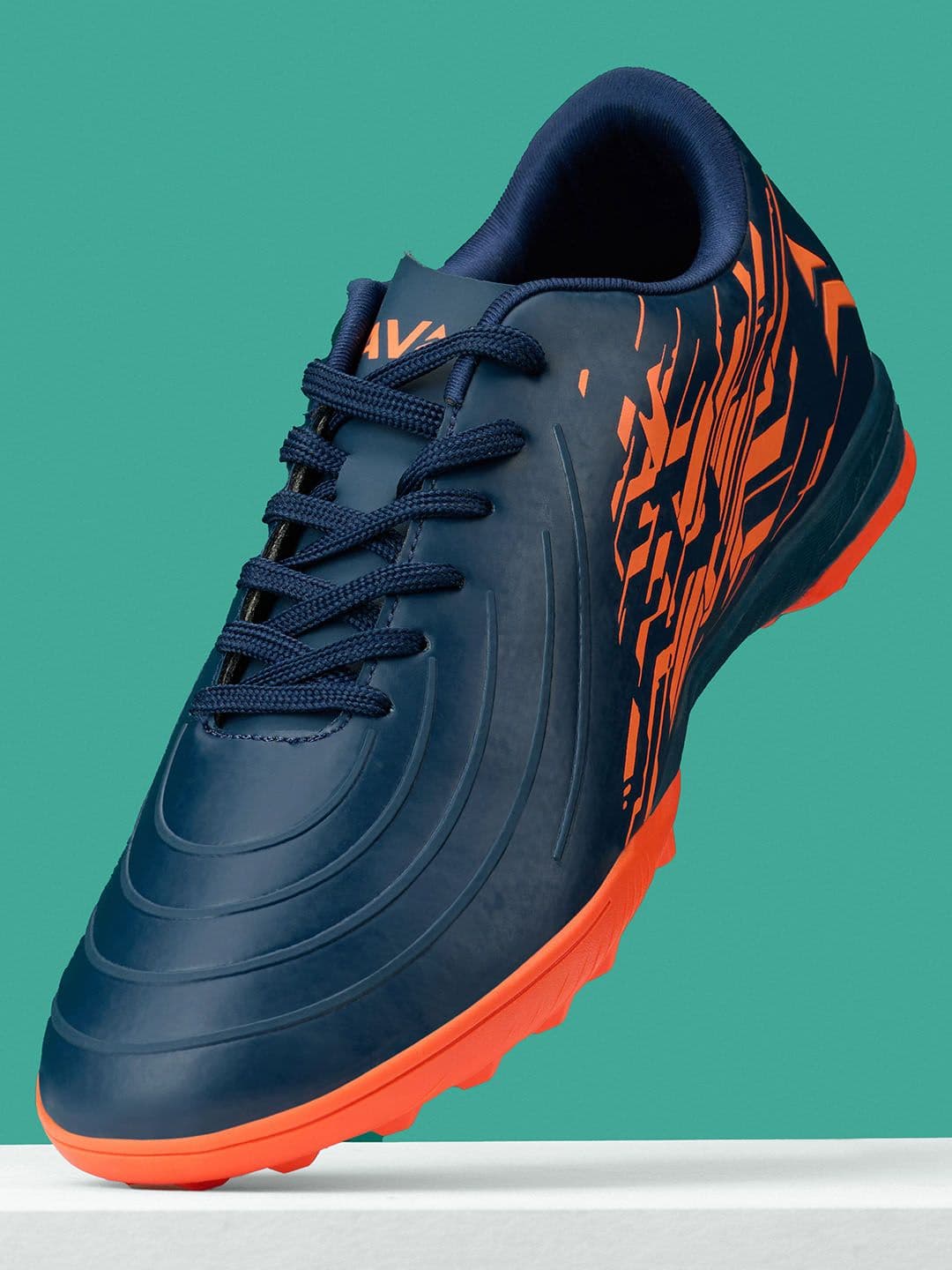 AVANT Men's SpikeRush Football Shoes - Navy & Orange - view 1