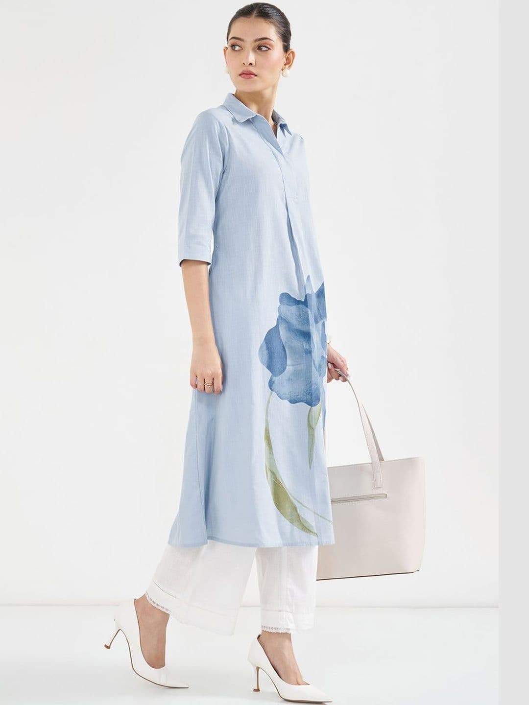 RANGMANCH BY PANTALOONS Women Floral Printed Floral Kurta - view 1