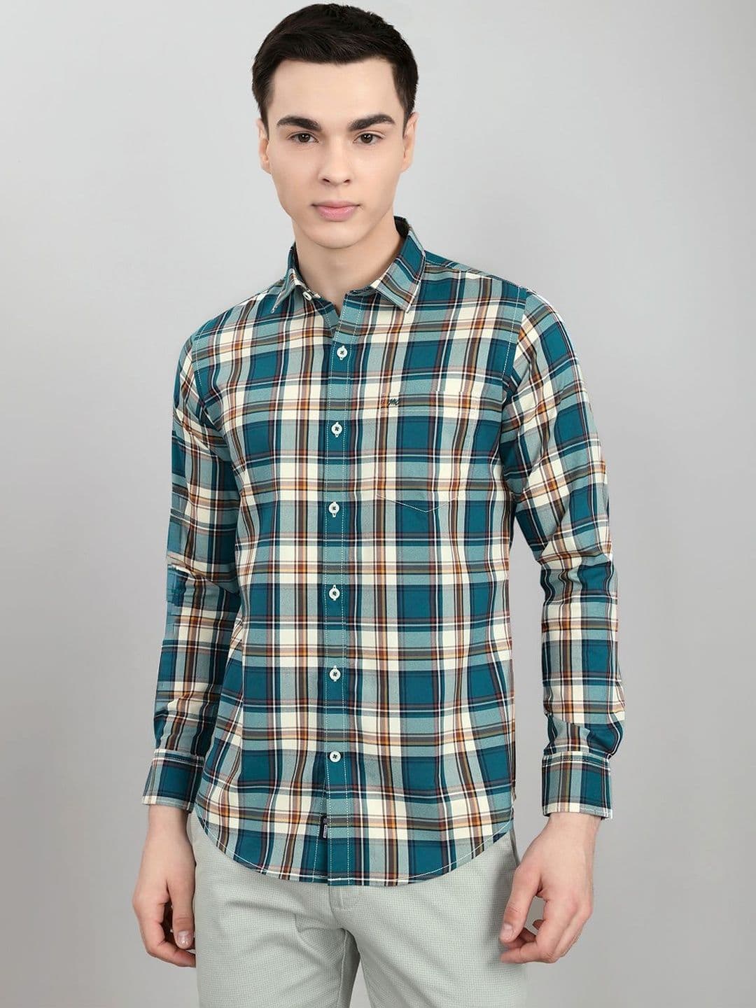 Monte Carlo Men Standard Gingham Checks Checked Casual Shirt - view 1
