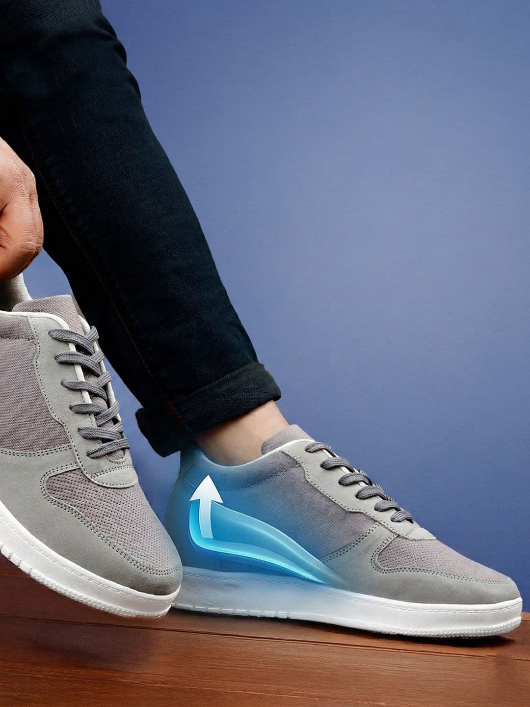 Bxxy Men Hidden Elevator Height Increasing Sports Sneaker Shoes - view 1
