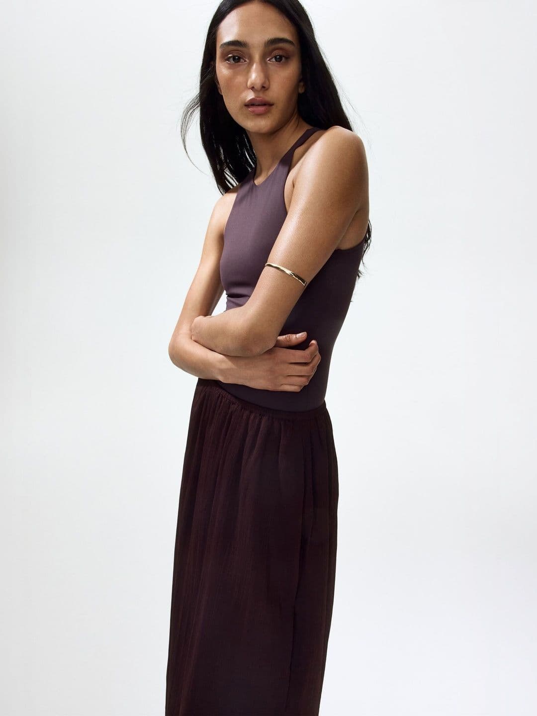 H&M Crinkled Chiffon Skirt - view 1