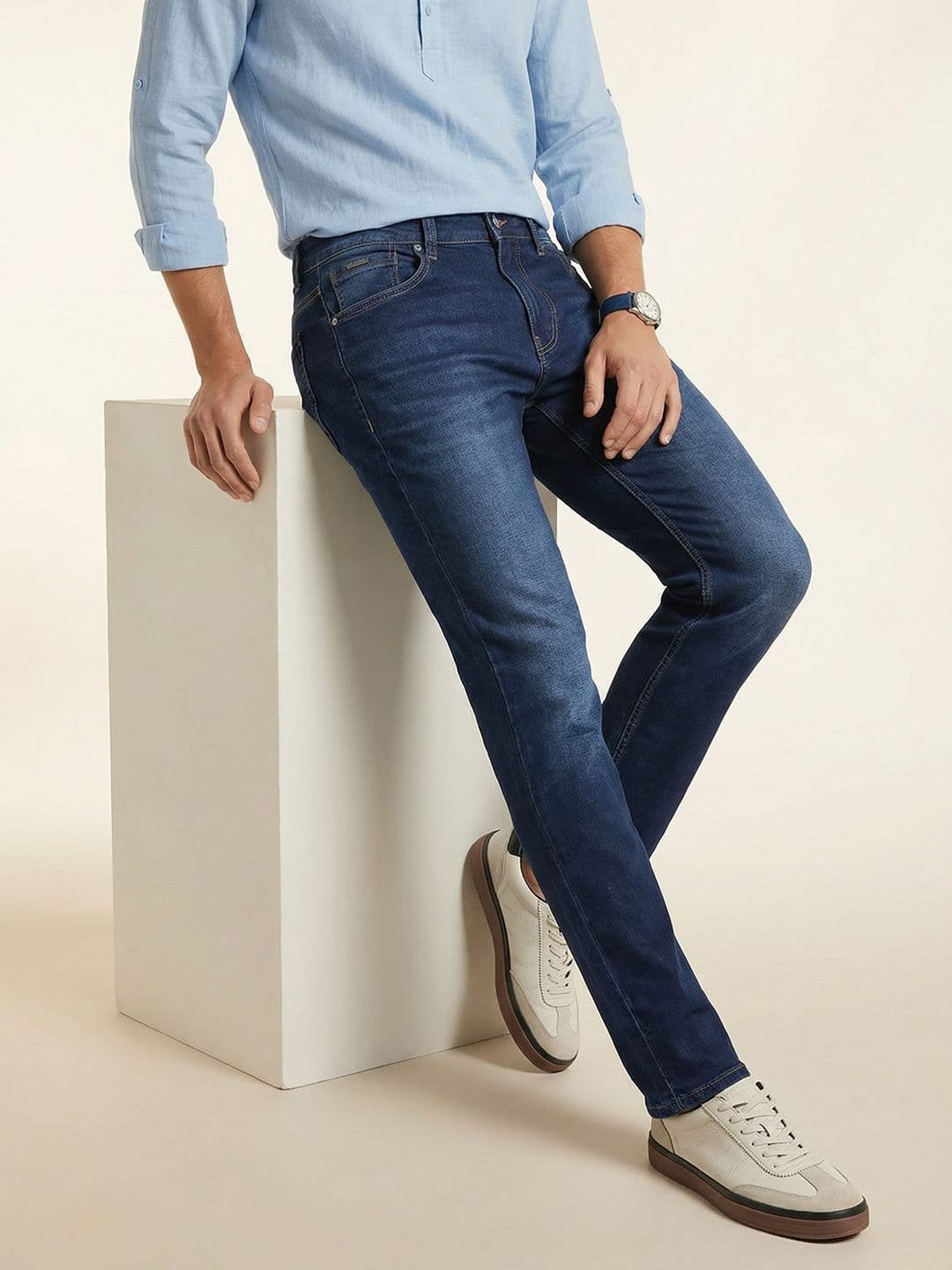Nautica Men Slim Fit Stretchable Jeans - view 1
