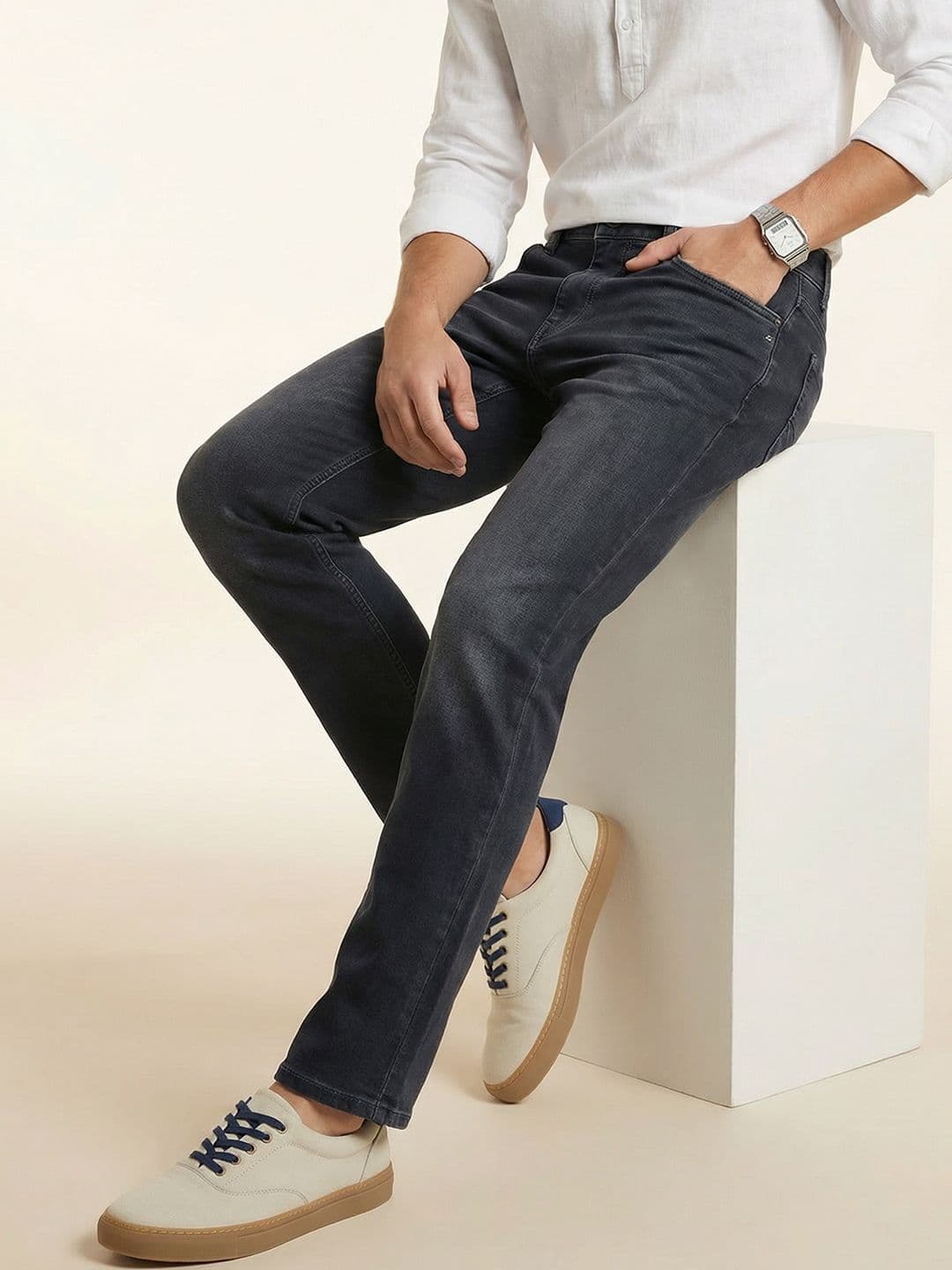 Nautica Men Slim Fit Stretchable Jeans - view 1