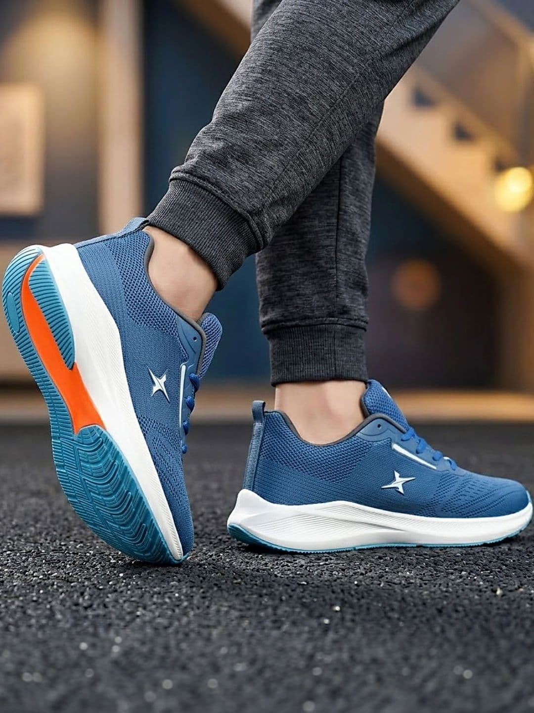 KRAASA Men Mesh Running Non-Marking Shoes - view 1