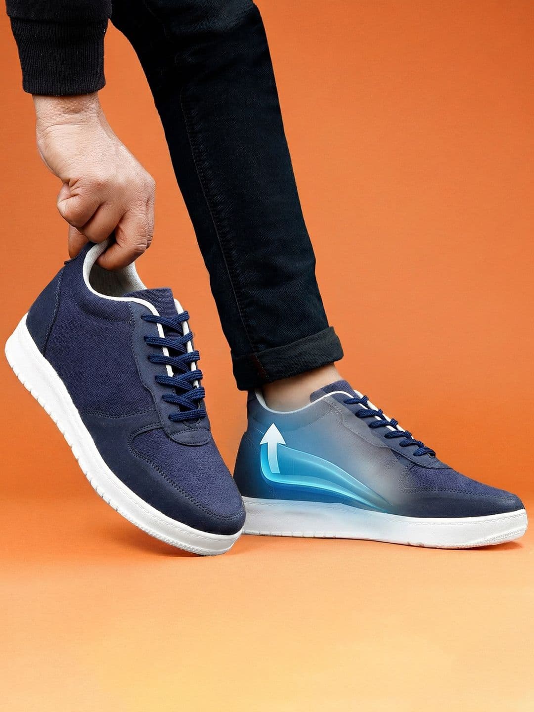Bxxy Men 7.62 cm Hidden Elevator Height Increasing Sports Sneaker Shoes - view 1