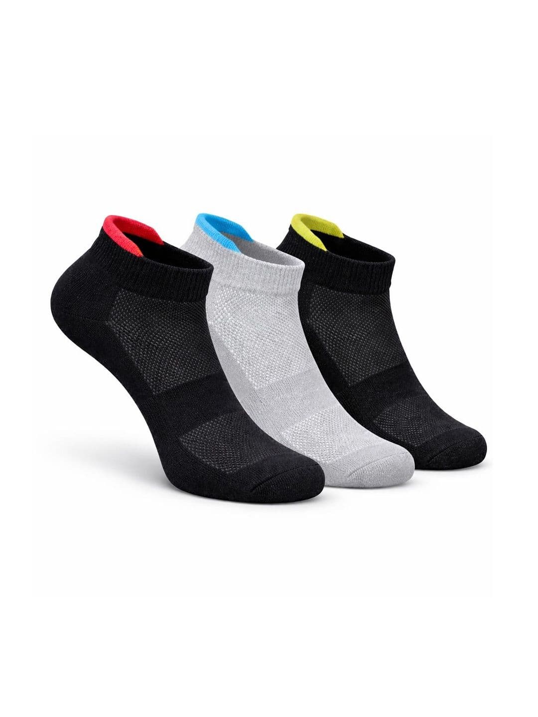 BERYX Pack of 3 Bamboo Super Soft & Odour-Free Breathable Ankle-Length Socks - view 1