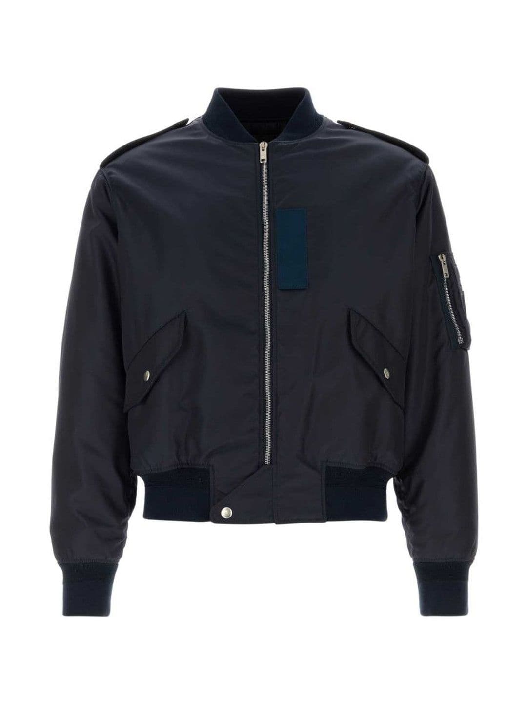 Givenchy Navy Blue Nylon Bomber Jacket - view 1