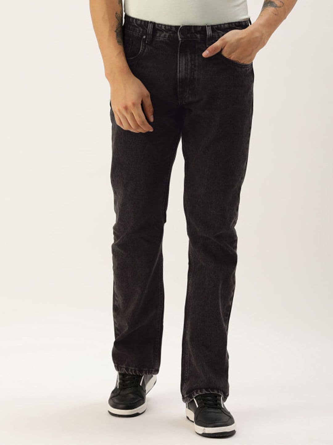 Bene Kleed Men Bootcut Mid-Rise Light Fade Jeans - view 1