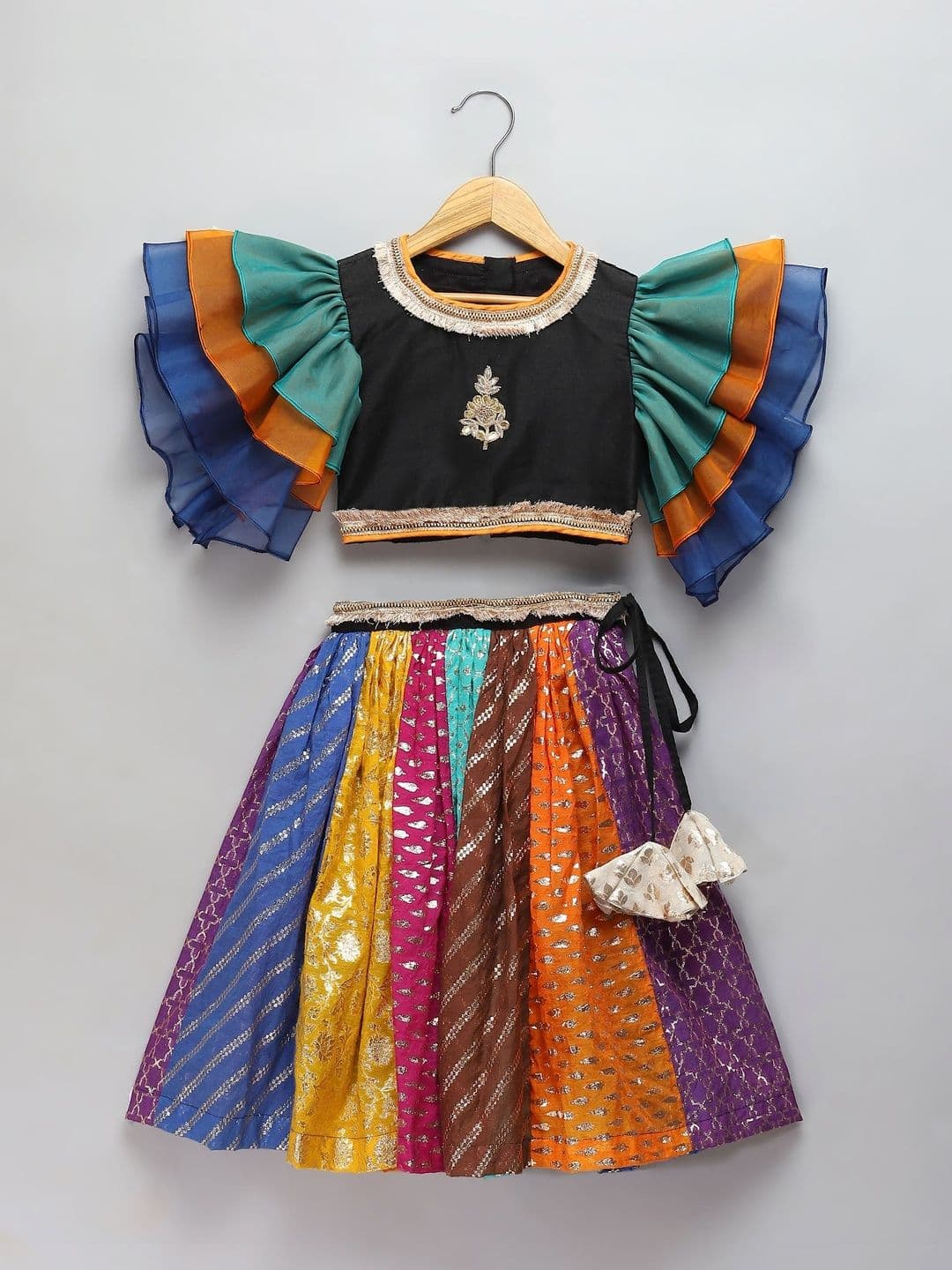 The Little Tales Girls Embellished Ready to Wear Lehenga & - view 1