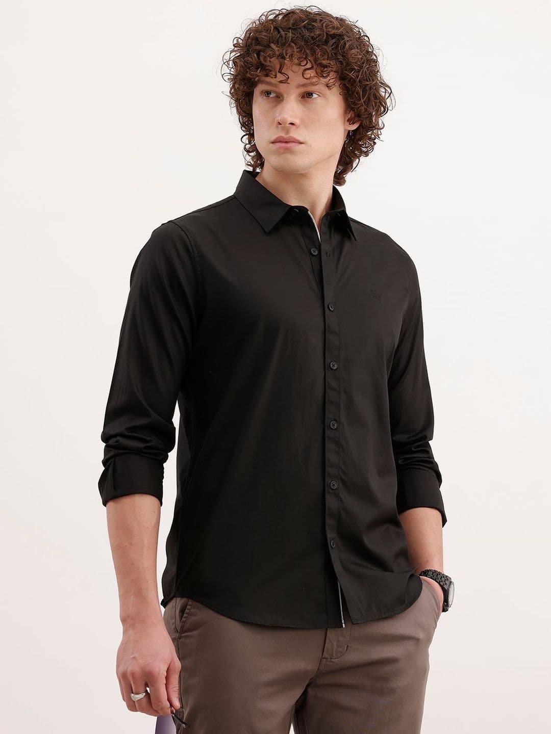 WROGN Men Slim Fit Casual Shirt - view 1