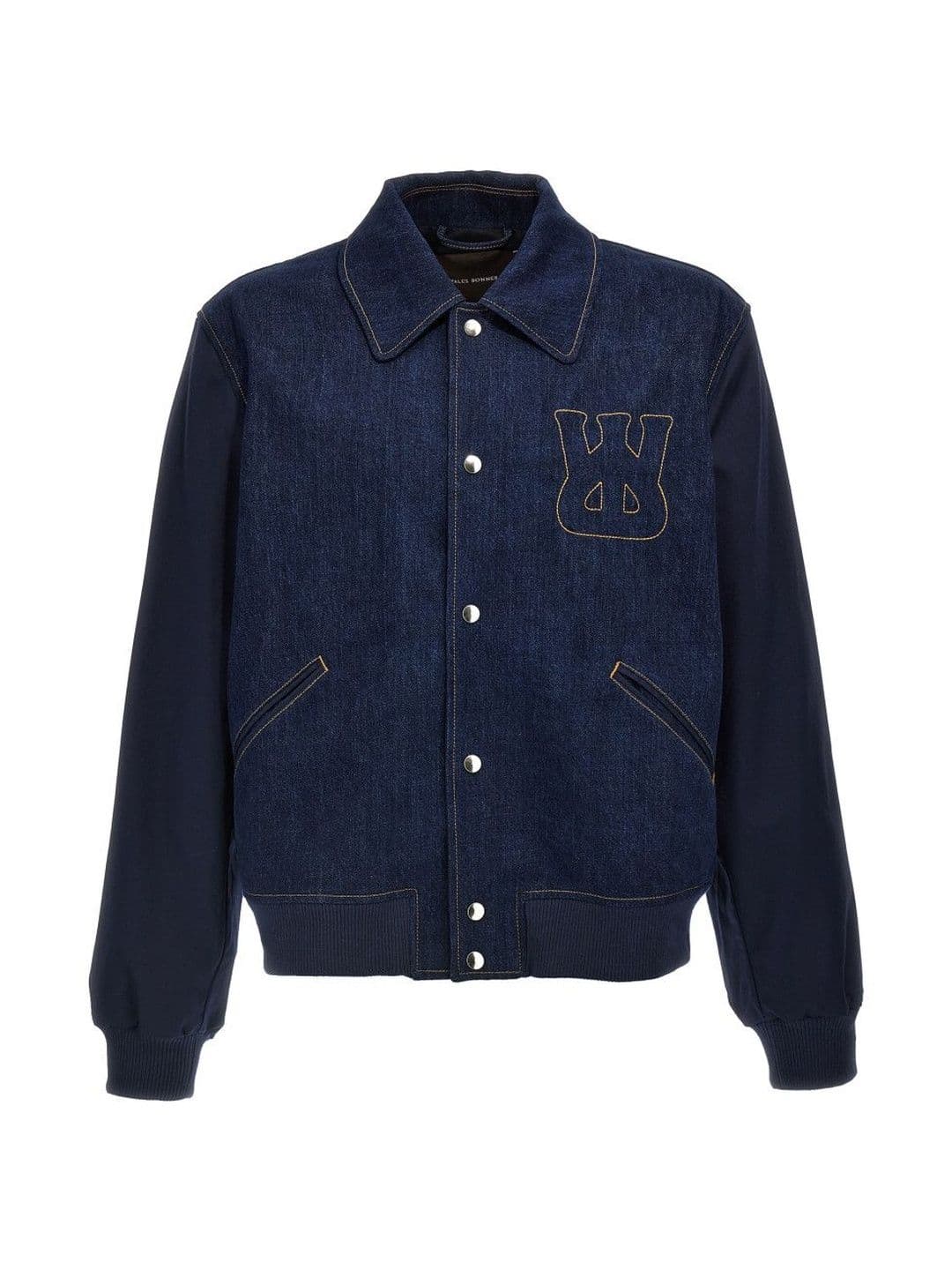 Wales Bonner Blue 'The Echo Denim Varsity' Jacket - view 1