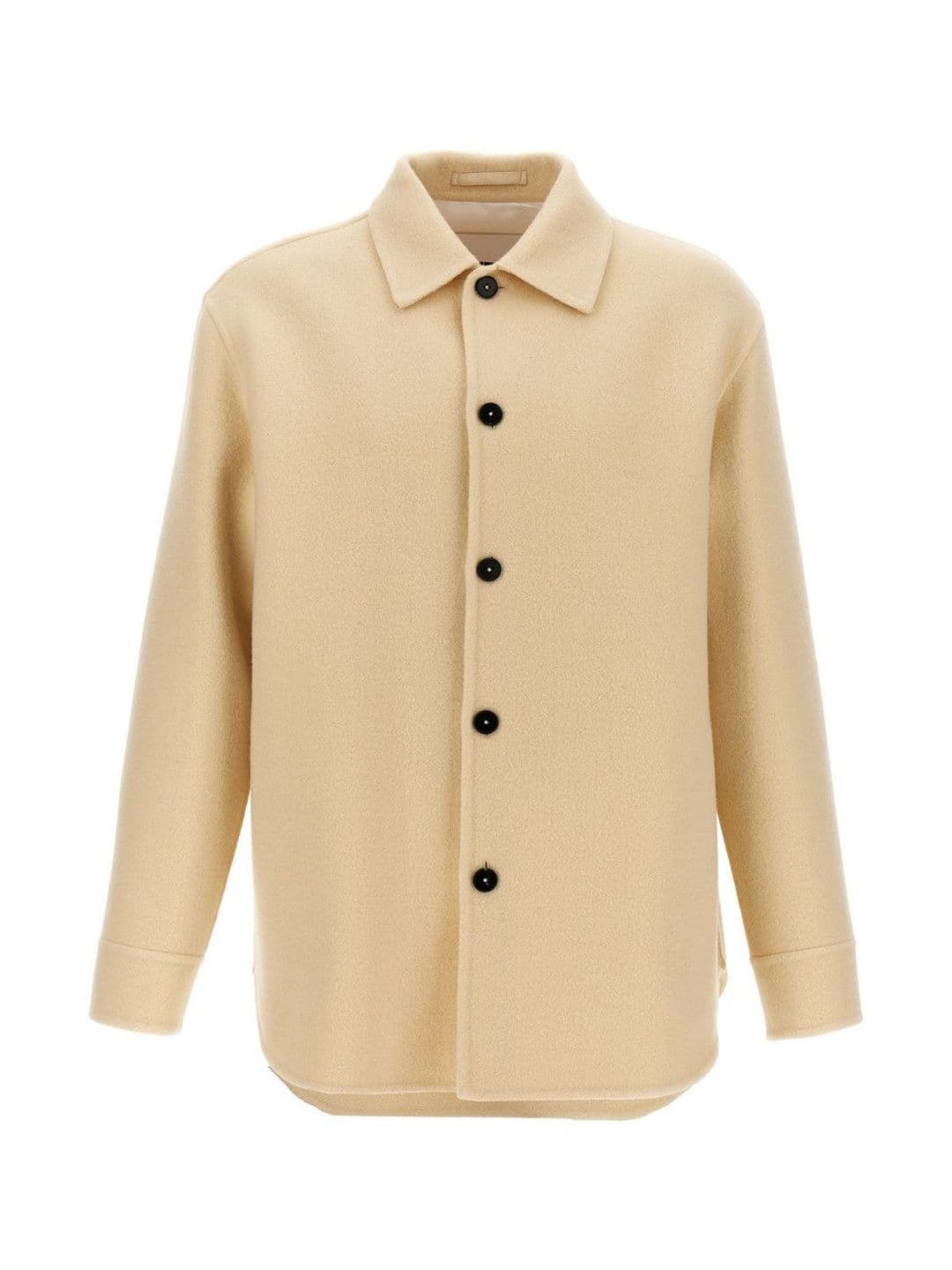 Jil Sander Beige Wool Coat - view 1