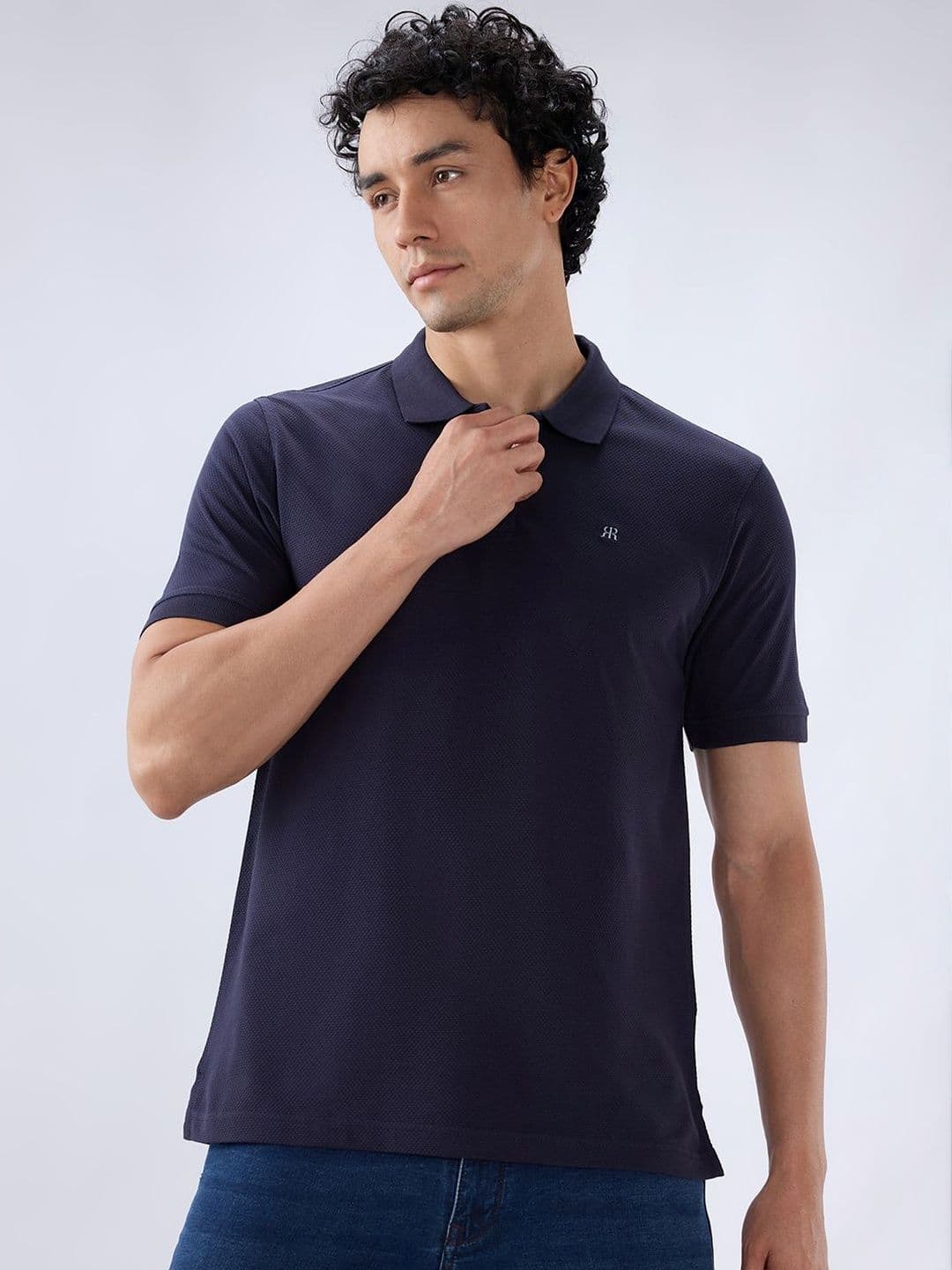Raymond Pure Cotton Polo Collar Slim Fit Tshirts - view 1