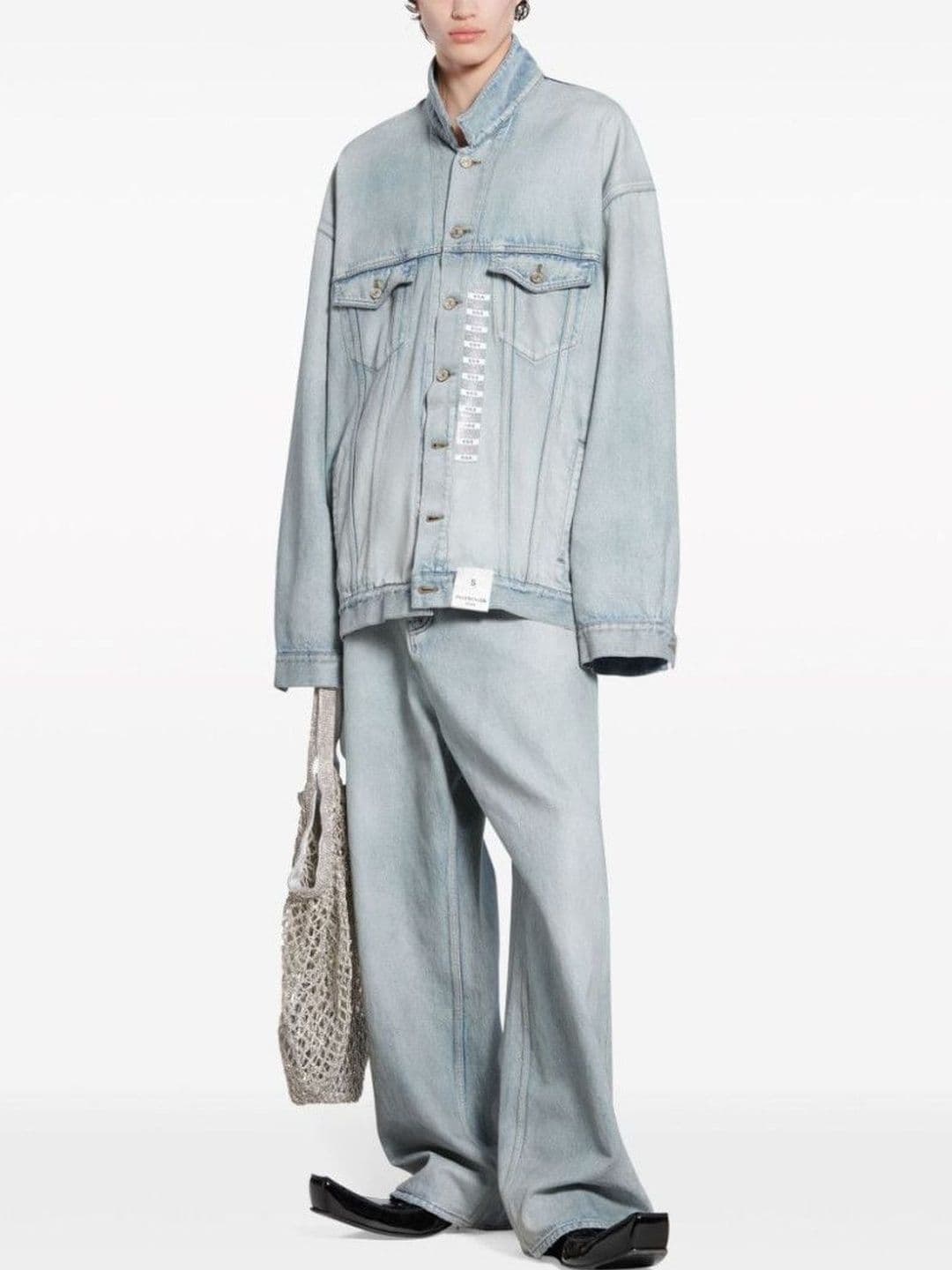 Balenciaga Light Blue Oversized Denim Jacket - view 1