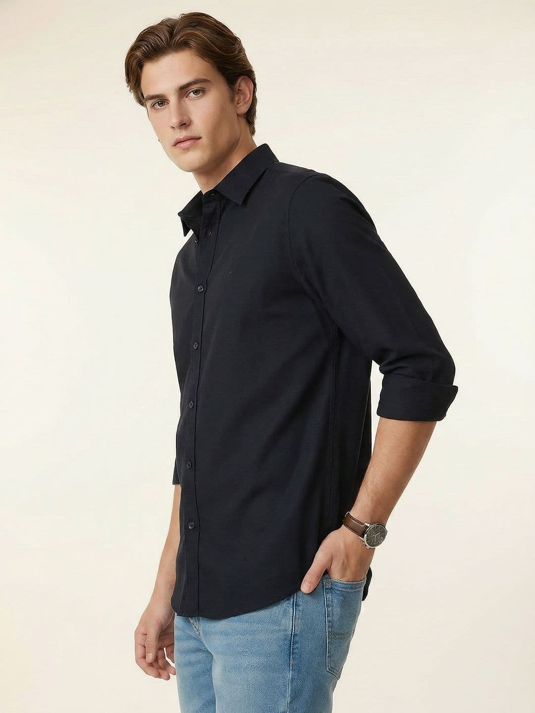 Nautica Spread Collar Casual Shirt - view 1