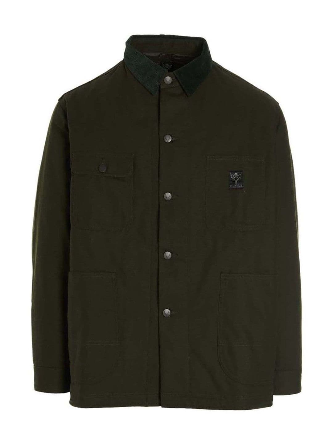 South2 West8 Dark Green Coverall Quilted Jacket - view 1
