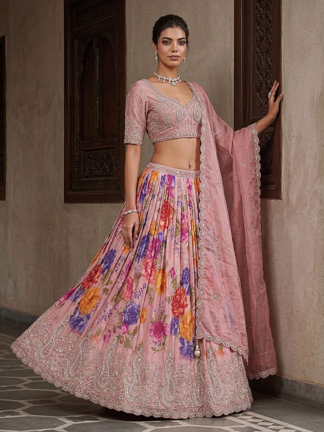 KRISHREE Unstitched Lehenga & Blouse Tissue - view 1
