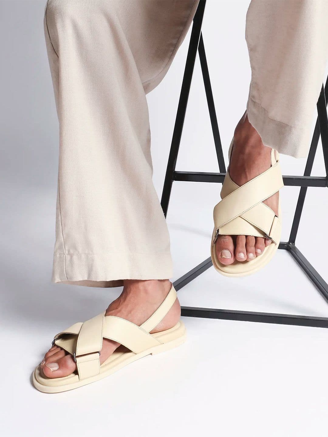 RARE RABBIT Monz Men Leather Comfort Sandals - view 1