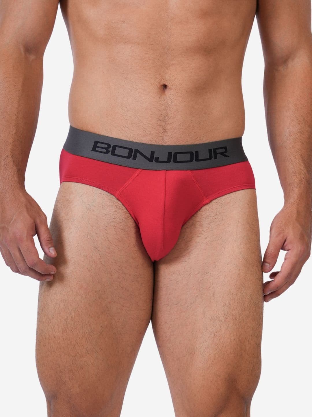 Bonjour Men Colourblocked Cotton Basic Briefs - view 1