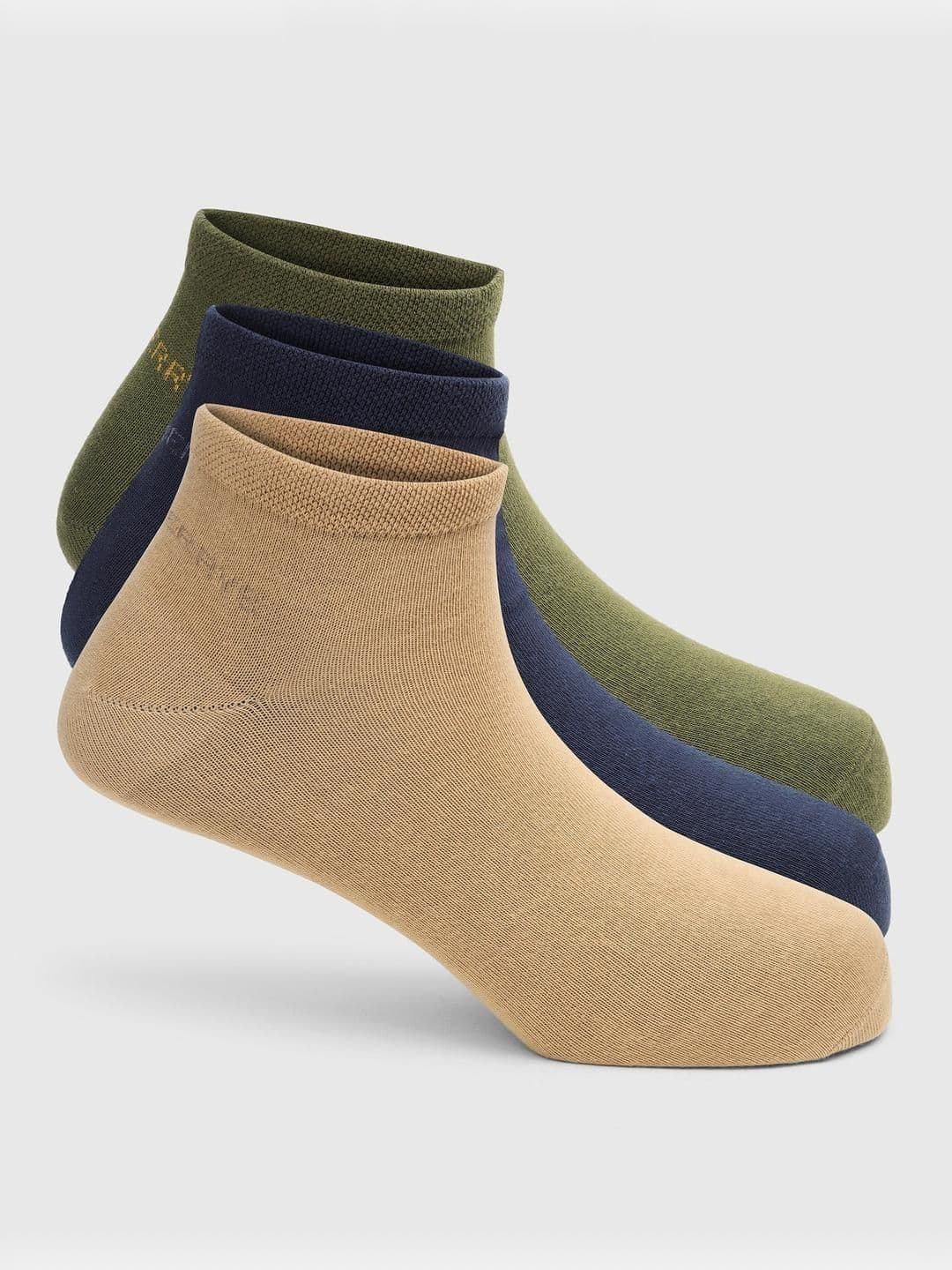 Blackberrys Men Pack of 3 Cotton Assorted Ankle Length Socks - view 1
