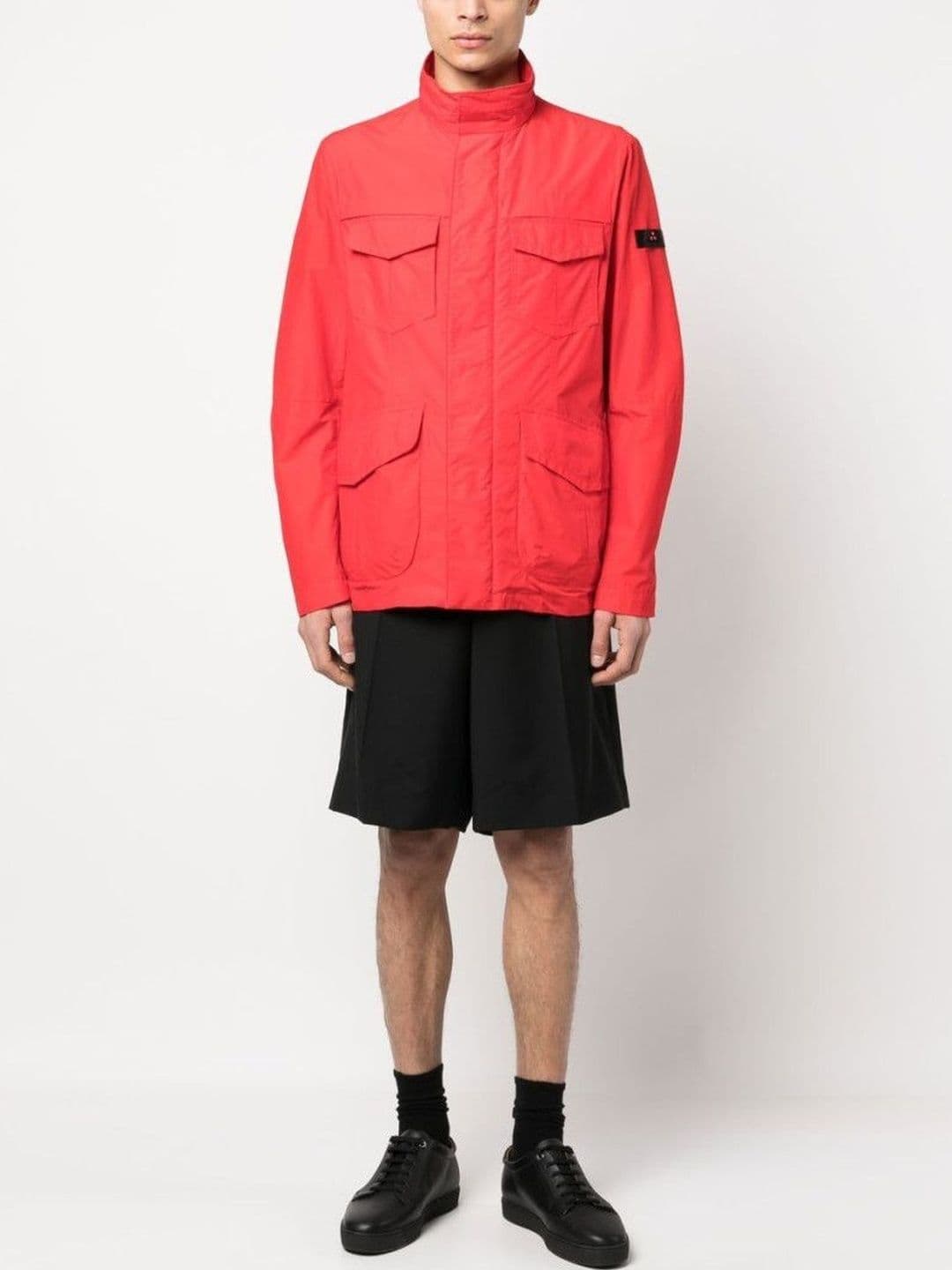 Peuterey Red Metal Blouson Jacket - view 1