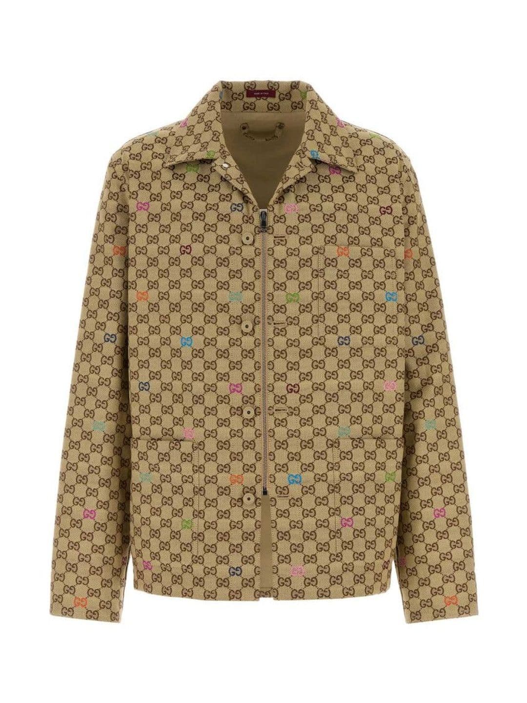 Gucci Light Brown Gg Canvas Jacket - view 1