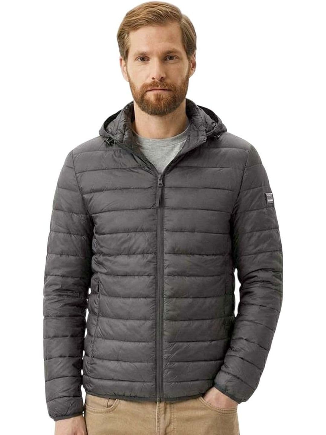 Cavalli Class Black Logo Quilted Jacket - view 1