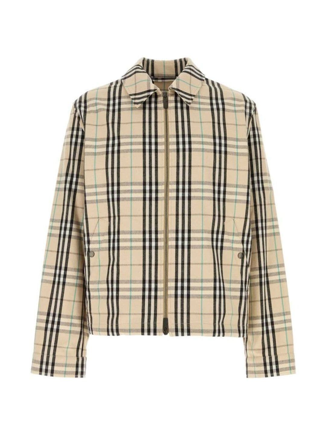 Burberry Beige Vintage Check Cotton Jacket - view 1