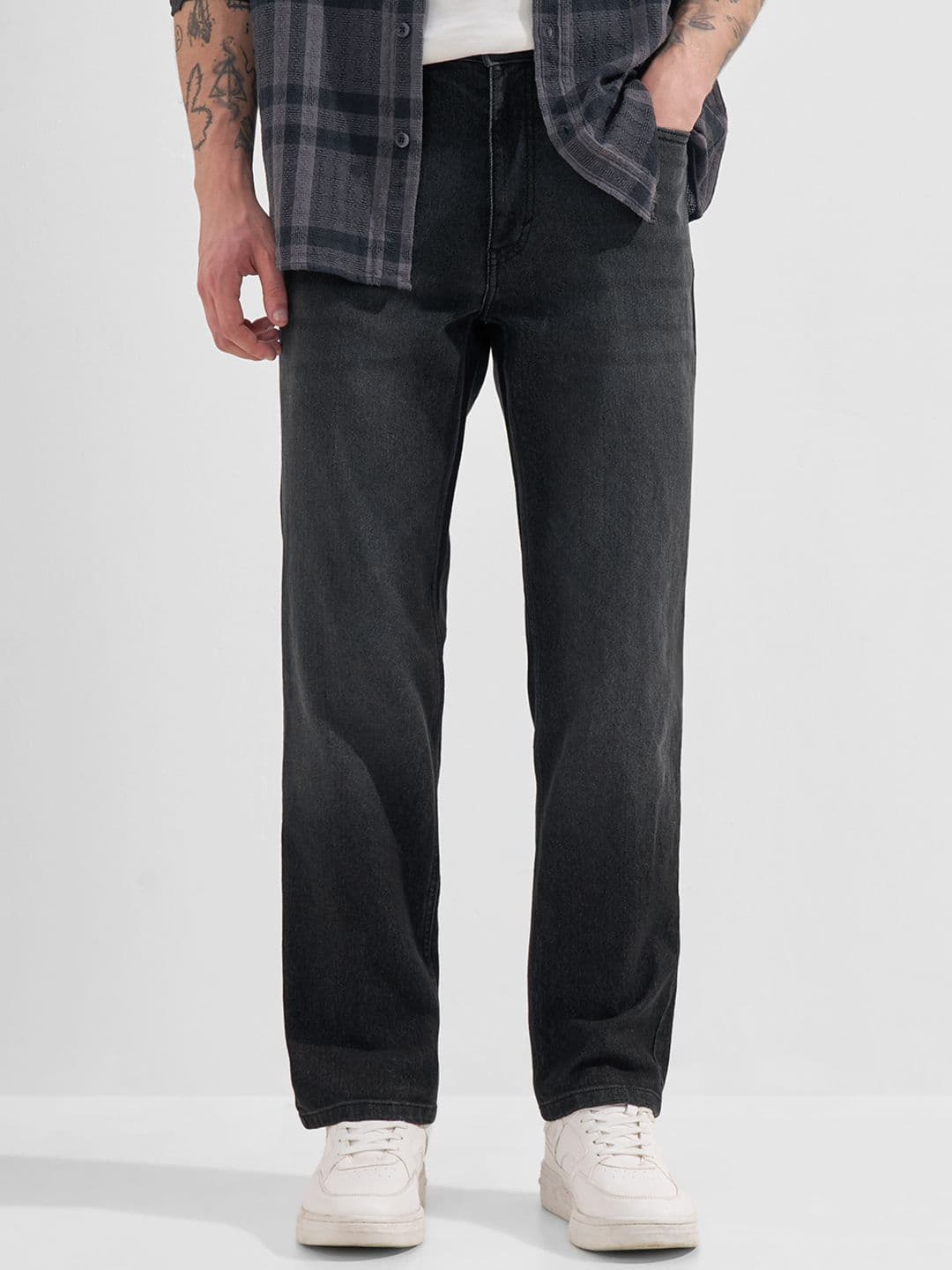 HIGHLANDER Men Regular Fit Mid Rise Grey Jeans - view 1