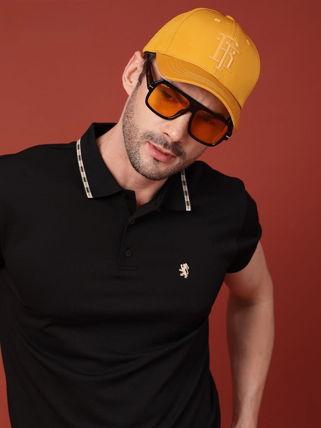Red Tape Unisex Mustard Solid Polyester Logo Baseball Cap with Adjustable Back Strap - view 1