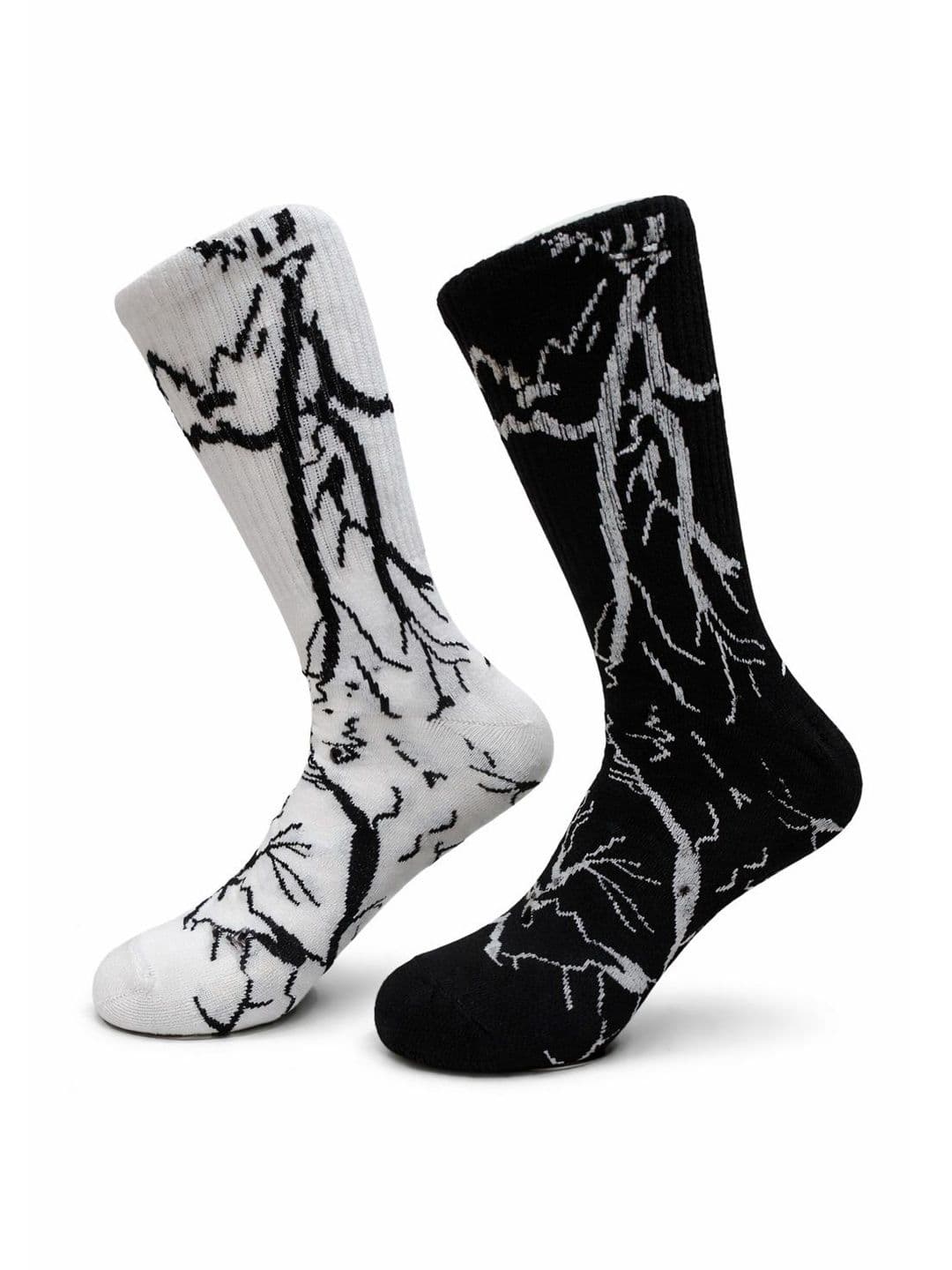 BEAR&BEYOND Men Pack of 2 Cotton Patterned Calf Length Socks - view 1