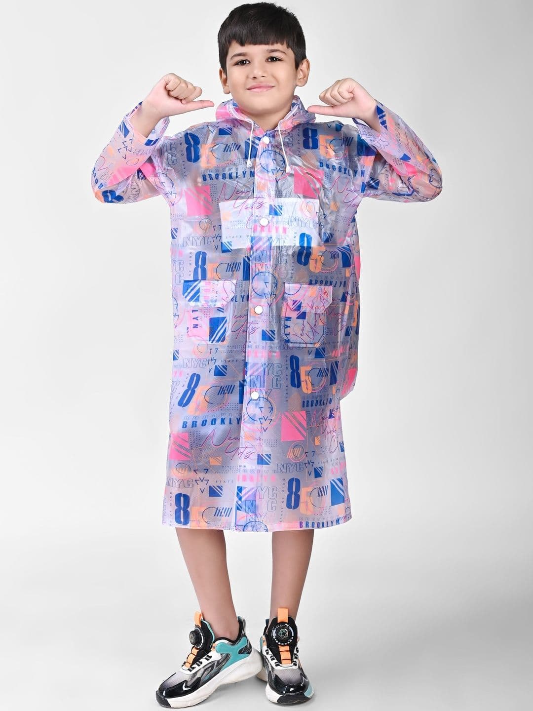 Mars Infiniti Boys Printed Water-Proof Rain Jacket - view 1