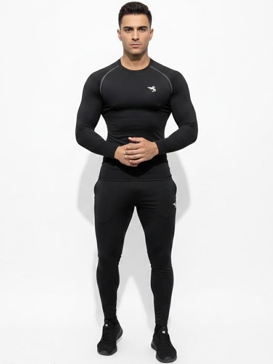 INDIAN SOLLEY Men Brand Logo Dri-FIT Compression T-shirt