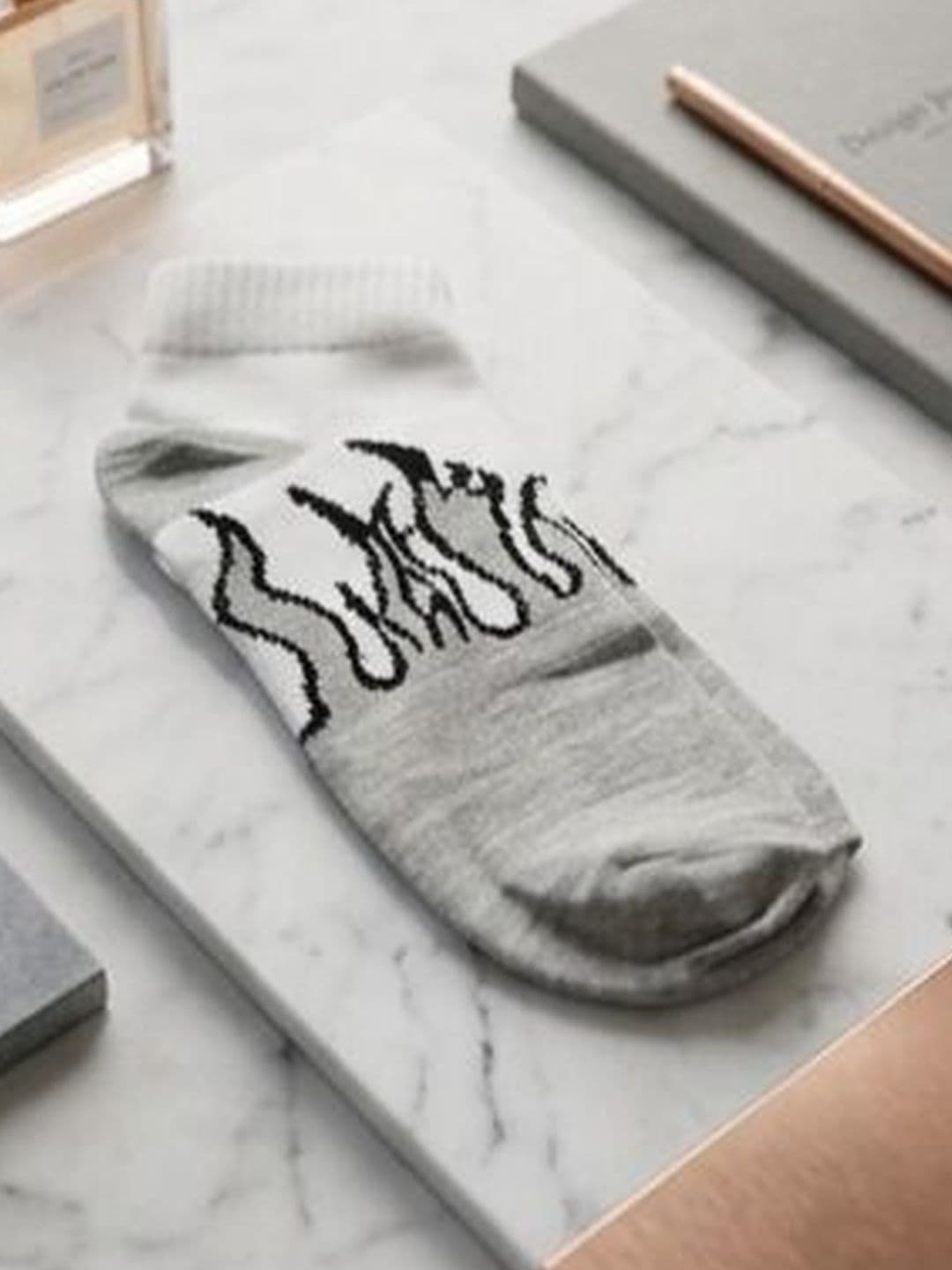 Moda Rapido Men Cotton Blend Patterned Above Ankle Socks - view 1