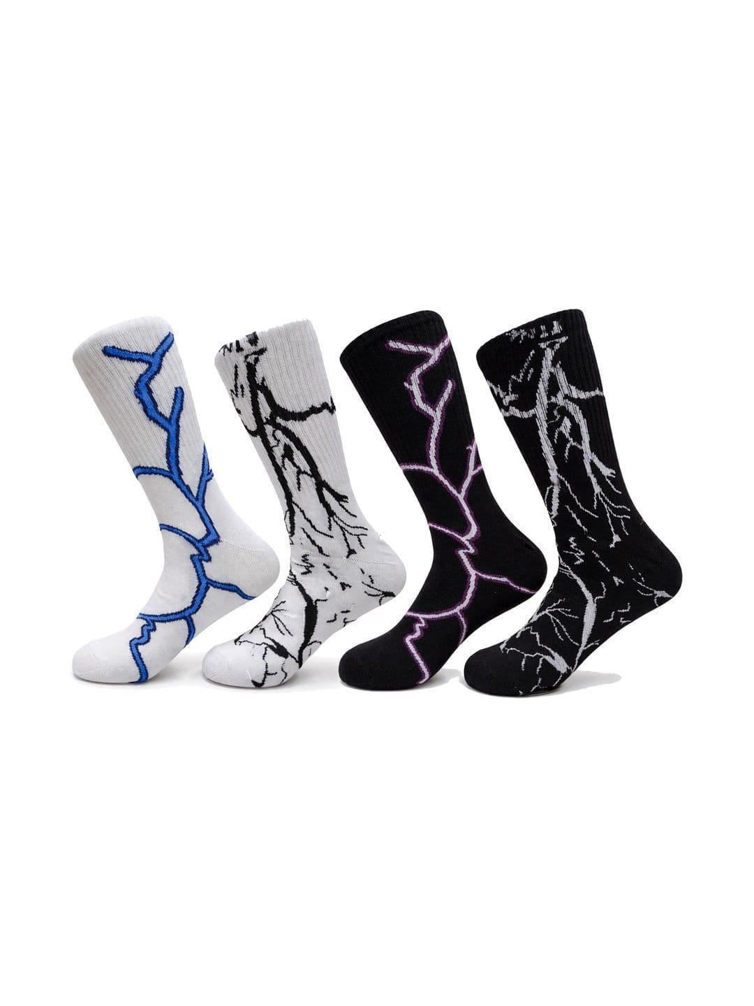 BEAR&BEYOND Men Pack of 4 Cotton Patterned Calf Length Socks - view 1