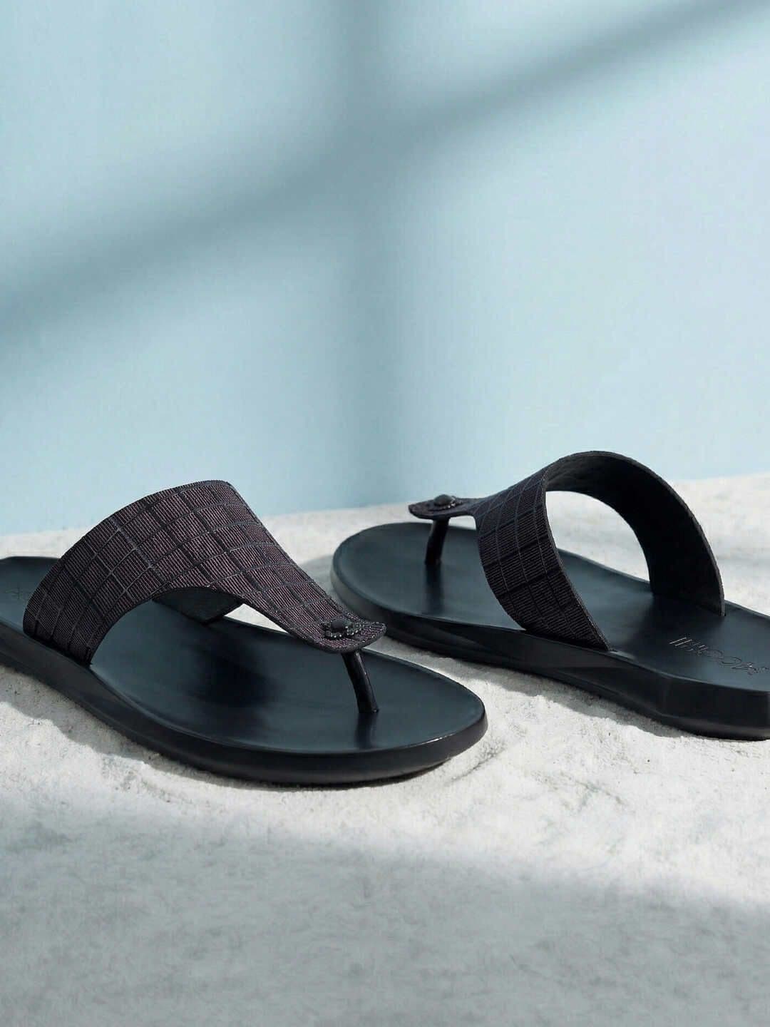 Mochi Men Striped Thong Flip-Flops - view 1