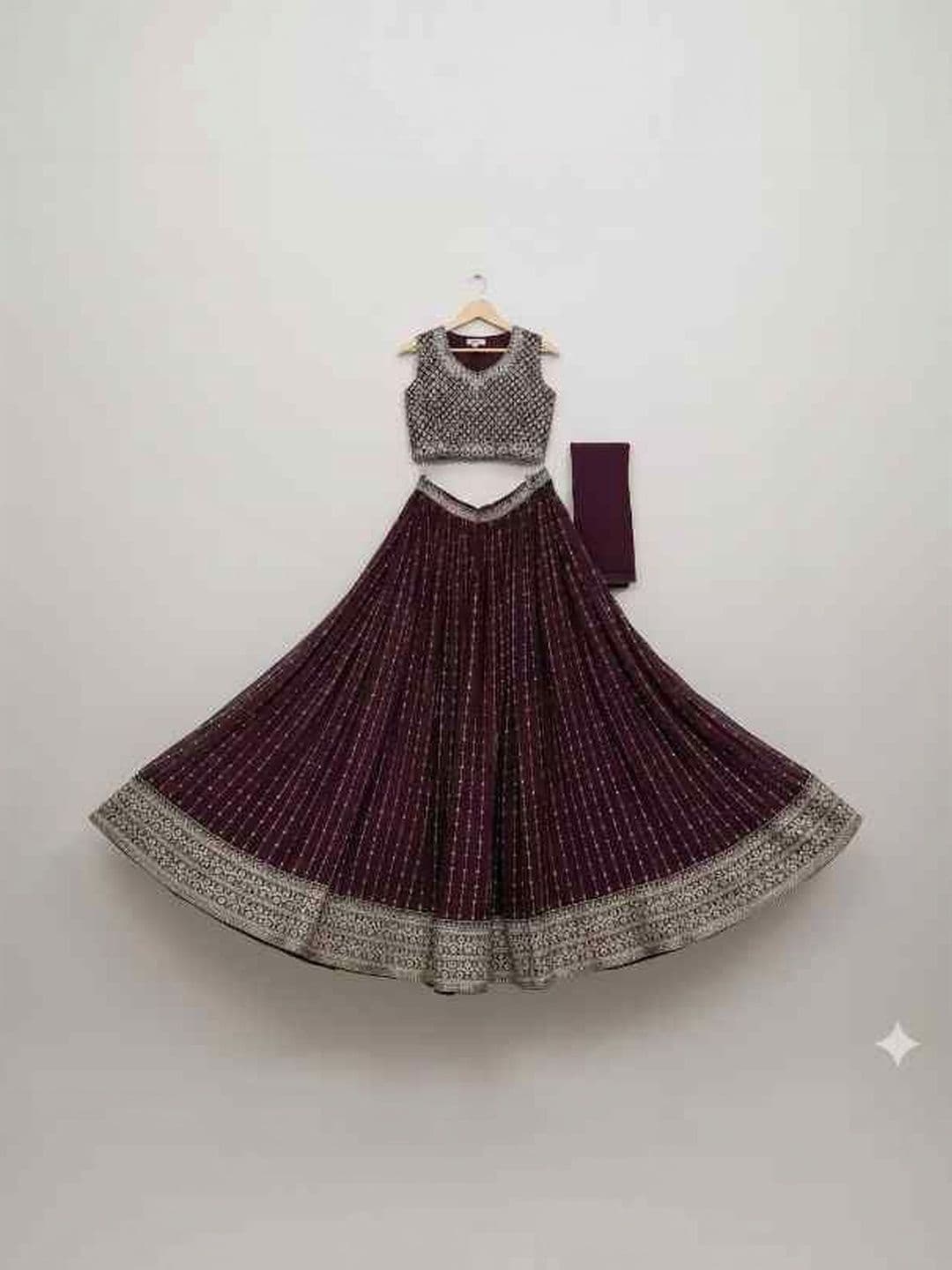 SHREEVA FASHION SHREEVA FASHION Semi-Stitched Lehenga & Unstitched Blouse With Dupatta - view 1