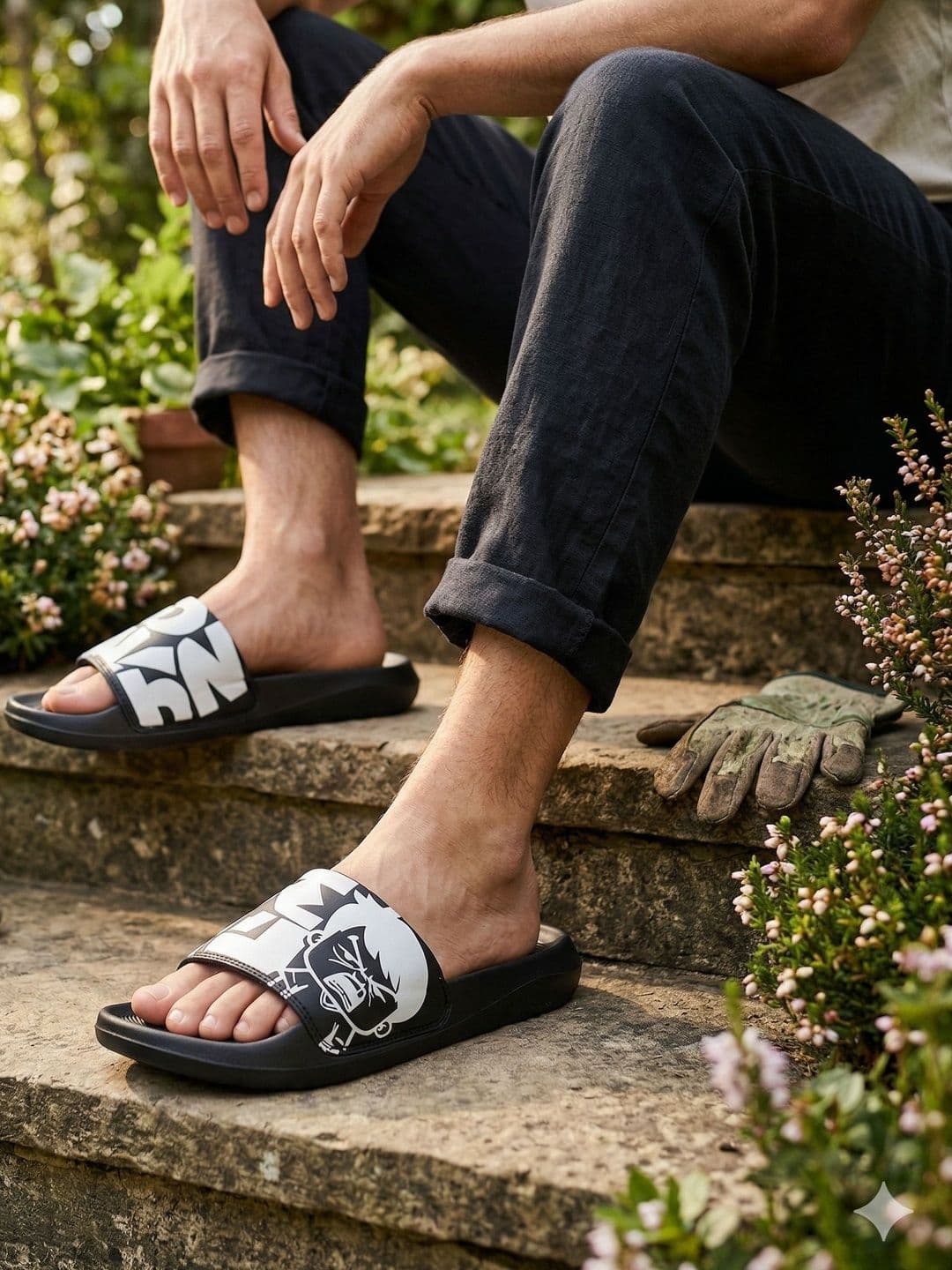 ADROZ Men Rubber Sliders - view 1